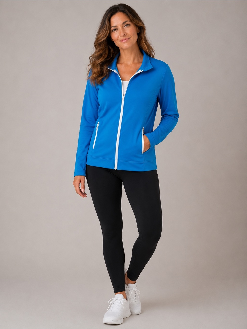 Peter Millar Lauren Blue Zip Golf Athletic Jacket Womens Sz M